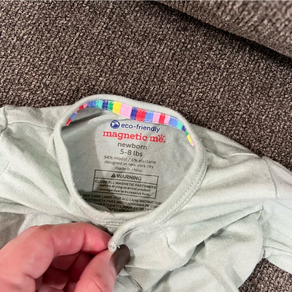 Magnetic Me Mint Green Newborn Onesie - Picture 4 of 4